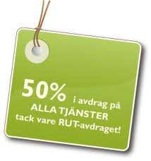 Hushållnära tjänster med rut avdraget Rut avdrag på hushållsnära tjänster